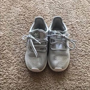 Toddler Adidas sneakers.